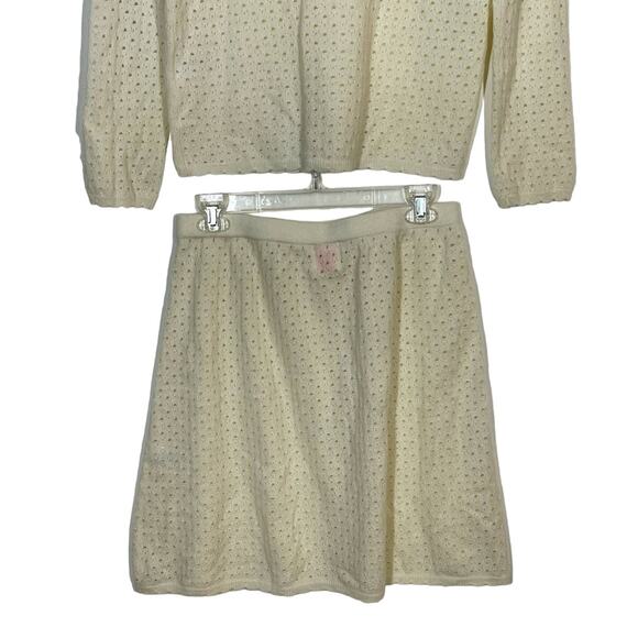 Madeleine Thompson X Leith Nipigon Odile 100% Cashmere Scallop M Sweater Set - Picture 8 of 12